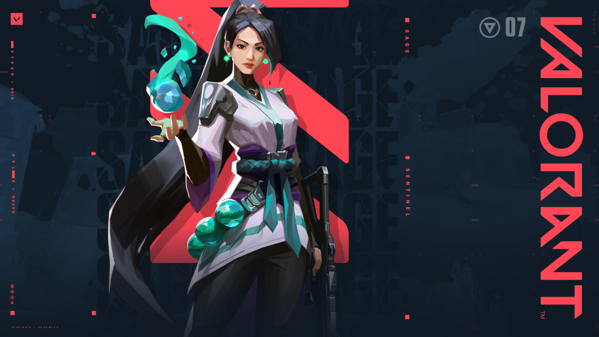 Sage agent art from Valorant